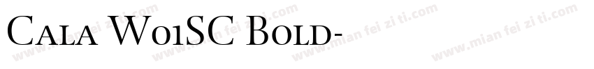 Cala W01SC Bold字体转换